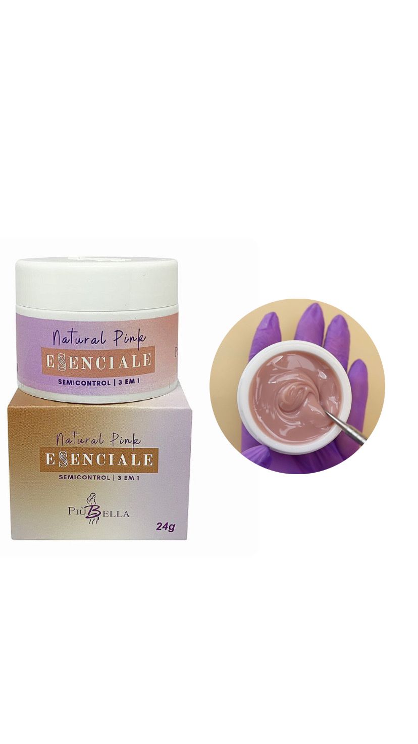 GEL ESENCIALE NATURAL PINK 24G -PIU BELLA