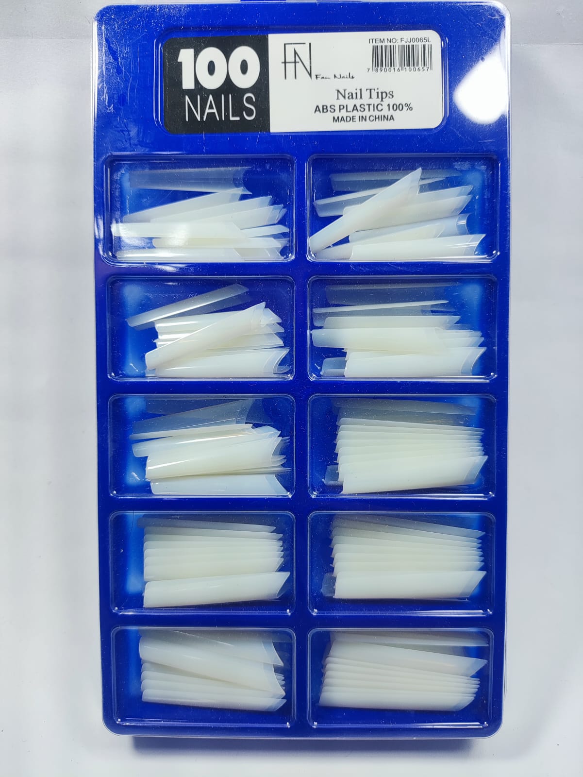 TIPS BAILARINA LEITOSA EXTRA LONGA FAN NAILS 100un