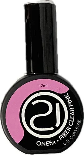 capa base nails 21 fiber clear pink